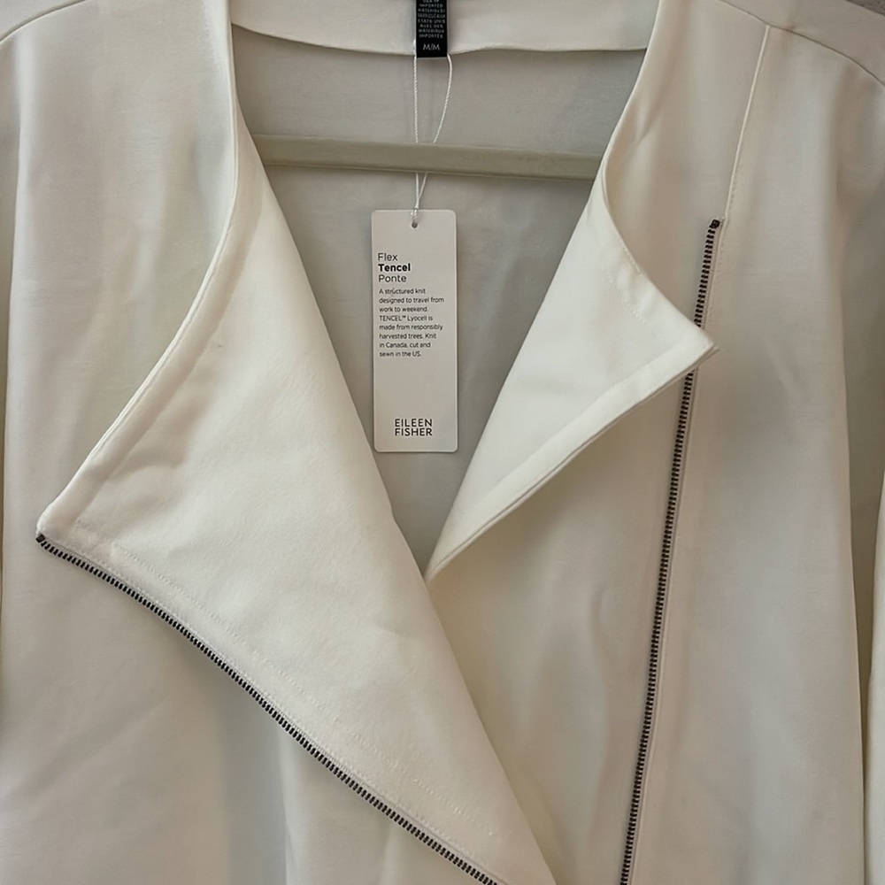 Eileen Fisher Ivory Jacket - Picture 4 of 9